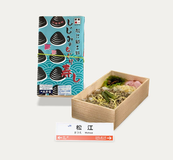 松江郷土料理　しじみのもぐり寿し